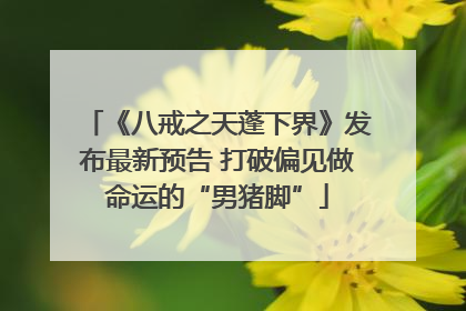 《八戒之天蓬下界》发布最新预告 打破偏见做命运的“男猪脚”