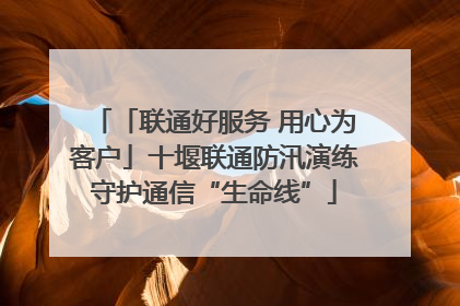 「联通好服务 用心为客户」十堰联通防汛演练守护通信“生命线”