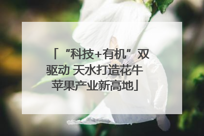 “科技+有机”双驱动 天水打造花牛苹果产业新高地