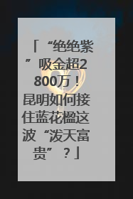 “绝绝紫”吸金超2800万！昆明如何接住蓝花楹这波“泼天富贵”？