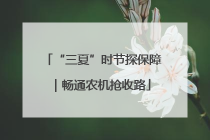 “三夏”时节探保障|畅通农机抢收路