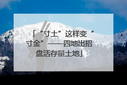 “寸土”这样变“寸金”——四地出招盘活存量土地