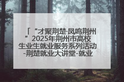 “才聚荆楚·凤鸣荆州”2025年荆州市高校生业生就业服务系列活动-荆楚就业大讲堂-就业嘉年华活动举行