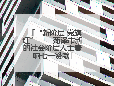 “新阶层 党旗红”——菏泽市新的社会阶层人士奏响七一赞歌