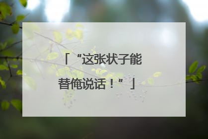 “这张状子能替俺说话！”