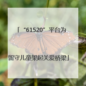 “61520”平台为留守儿童架起关爱桥梁