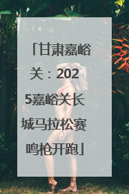 甘肃嘉峪关：2025嘉峪关长城马拉松赛鸣枪开跑