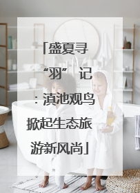 盛夏寻 “羽” 记：滇池观鸟掀起生态旅游新风尚