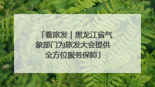 看旅发｜黑龙江省气象部门为旅发大会提供全方位服务保障