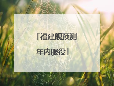 福建舰预测年内服役