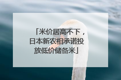 米价居高不下，日本新农相承诺投放低价储备米