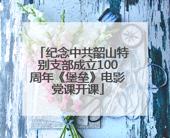 纪念中共韶山特别支部成立100周年《堡垒》电影党课开课