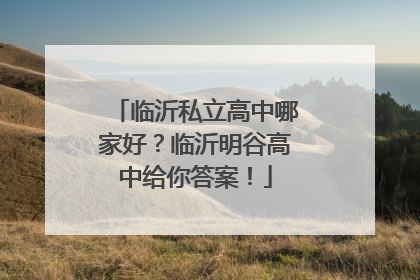 临沂私立高中哪家好？临沂明谷高中给你答案！