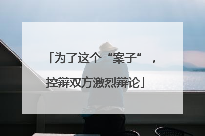 为了这个“案子”，控辩双方激烈辩论
