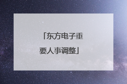 东方电子重要人事调整
