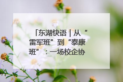 东湖快语｜从“雷军班”到“泰康班”：一场校企协同的“接力赛”