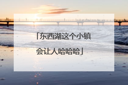 东西湖这个小镇会让人哈哈哈