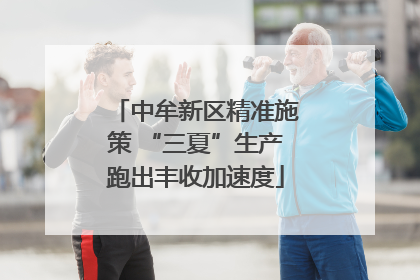 中牟新区精准施策 “三夏”生产跑出丰收加速度