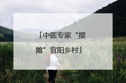 中医专家“摆摊”宜阳乡村