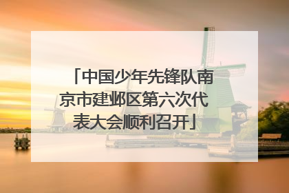 中国少年先锋队南京市建邺区第六次代表大会顺利召开