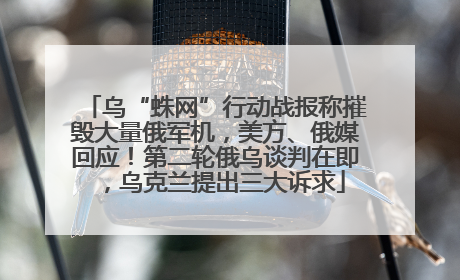 乌“蛛网”行动战报称摧毁大量俄军机，美方、俄媒回应！第二轮俄乌谈判在即，乌克兰提出三大诉求
