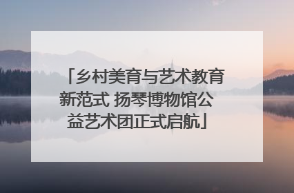 乡村美育与艺术教育新范式 扬琴博物馆公益艺术团正式启航
