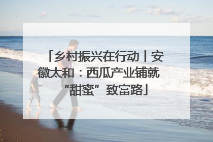 乡村振兴在行动丨安徽太和：西瓜产业铺就“甜蜜”致富路