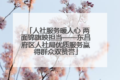 人社服务暖人心 两面锦旗映担当——东昌府区人社局优质服务赢得群众双赞誉