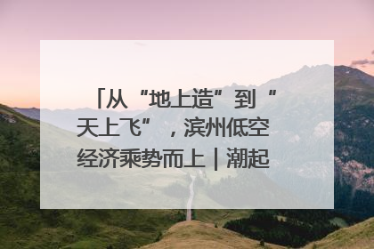 从“地上造”到“天上飞”，滨州低空经济乘势而上｜潮起渤海・网聚黄蓝