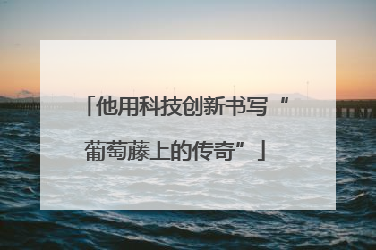 他用科技创新书写“葡萄藤上的传奇”