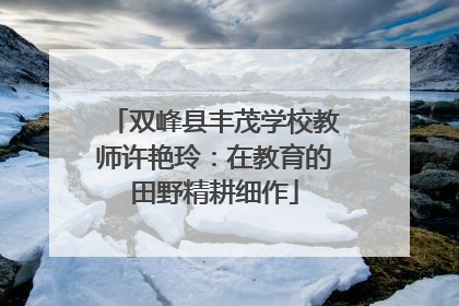 双峰县丰茂学校教师许艳玲：在教育的田野精耕细作