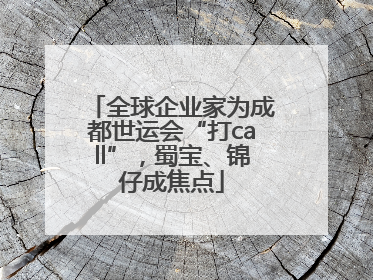 全球企业家为成都世运会“打call”，蜀宝、锦仔成焦点
