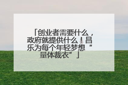 创业者需要什么，政府就提供什么！昌乐为每个年轻梦想“量体裁衣”