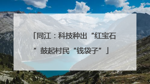 同江：科技种出“红宝石”鼓起村民“钱袋子”