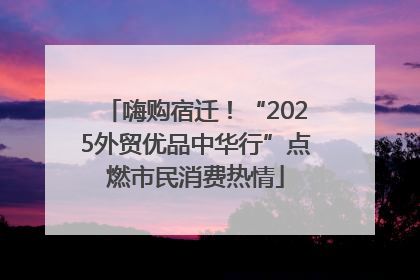 嗨购宿迁！“2025外贸优品中华行”点燃市民消费热情