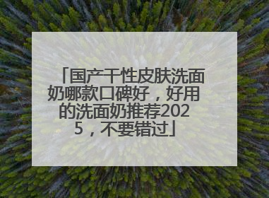国产干性皮肤洗面奶哪款口碑好，好用的洗面奶推荐2025，不要错过
