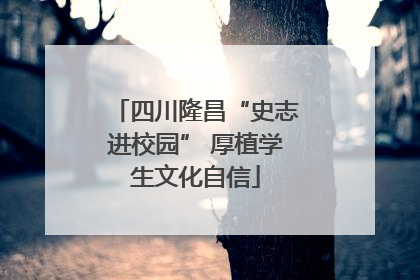 四川隆昌“史志进校园” 厚植学生文化自信