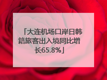 大连机场口岸日韩籍旅客出入境同比增长65.8%