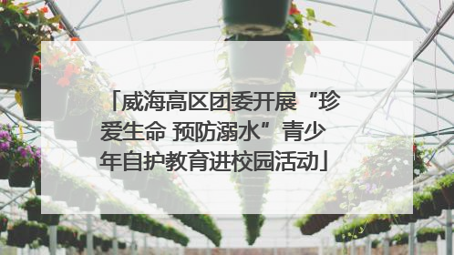 威海高区团委开展“珍爱生命 预防溺水”青少年自护教育进校园活动