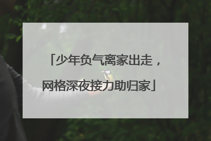少年负气离家出走，网格深夜接力助归家