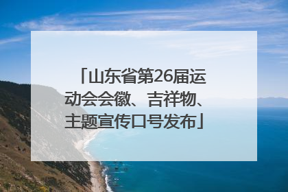山东省第26届运动会会徽、吉祥物、主题宣传口号发布