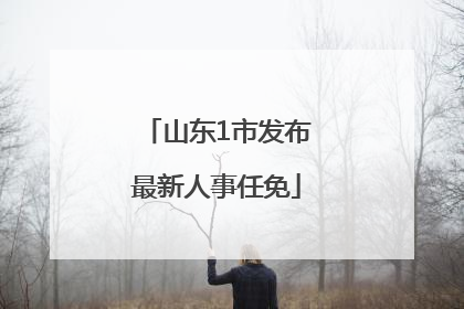 山东1市发布最新人事任免