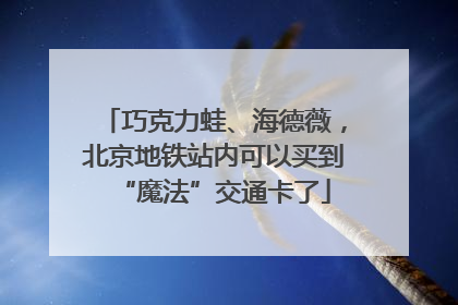巧克力蛙、海德薇，北京地铁站内可以买到“魔法”交通卡了