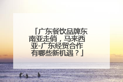 广东餐饮品牌东南亚走俏，马来西亚-广东经贸合作有哪些新机遇？