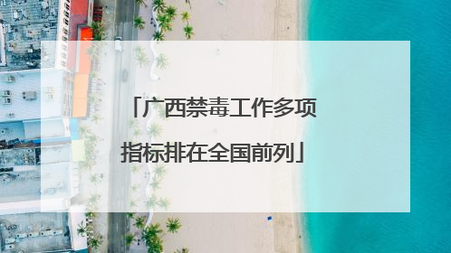 广西禁毒工作多项指标排在全国前列