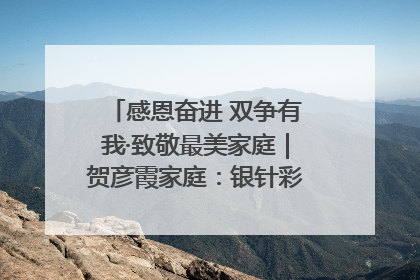 感恩奋进 双争有我·致敬最美家庭｜贺彦霞家庭：银针彩线绣出好日子