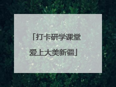 打卡研学课堂 爱上大美新疆