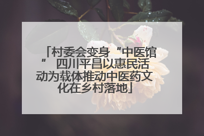 村委会变身“中医馆” 四川平昌以惠民活动为载体推动中医药文化在乡村落地