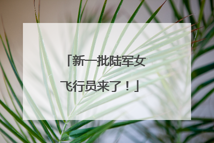 新一批陆军女飞行员来了！