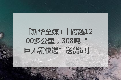 新华全媒+丨跨越1200多公里，308吨“巨无霸快递”送货记